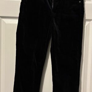 GAP Black Velvet Pants High Rise Vintage Slim